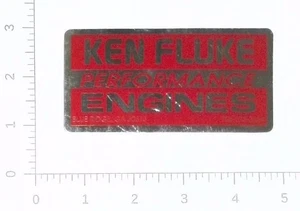 Ken Fluke Performance Engines Blue Ridge Georgia Werbung Aufkleber Sticker - Bild 1 von 1