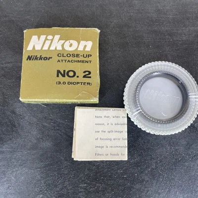 Nikon Nikkor 52mm MACRO CLOSE UP LENS No.2 w/ NIKON F LOGO in Box B - Image 1 of 2