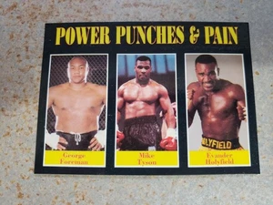 Mike Tyson, Evander Holyfield, George Foreman Power Punches & Pain Boxing Rookie - Picture 1 of 2