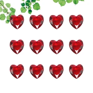 10 Pcs Rubinglas Tischgesellschaft Valentinstag Liefert Valentinstag-Füller - Photo 1/11