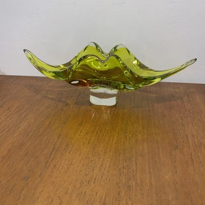 Josef Hospodka Chribska yellow and orange decorative  bowl - Image 1 of 4