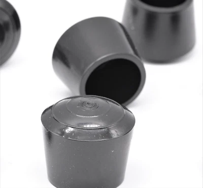 1" Rubber Feet for Restaurant Equipment Chairs Tables Stools Various Pack Sizes