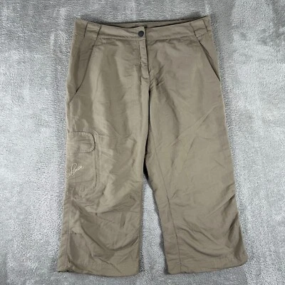 Pantalones de Senderismo Salomon Para Mujer 12 Caqui Nylon Carga Exterior Capri Ligeros Foto 1 de 4