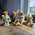 Lot de 5 figurines ours en peluche chérished 1995-2001 Priscilla Hillman