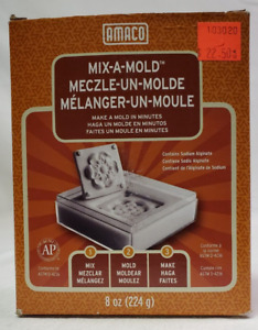 AMACO "Mix-A Mold" 8 oz Sodium Alginate Mold Making Powder Mint Unopened Bag