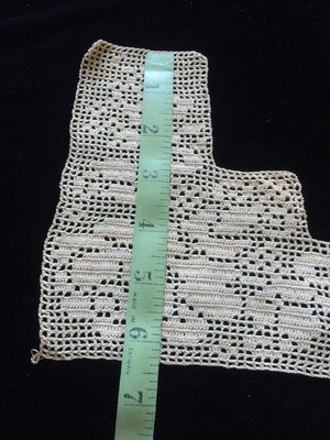 Antique Lace Scrap Floral Insert Primitive Cotton Appliqué Embellish - Image 1 of 4