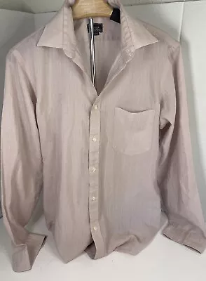 Camisa de vestir de negocios ajustada de manga larga rosa talla 15,5 32/33 de John Henry para hombre Foto 1 de 4