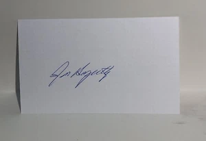 Ron Hagerthy Autographed Authentic Signed Index Card JSA/PSA Guaranteed - Picture 1 of 1