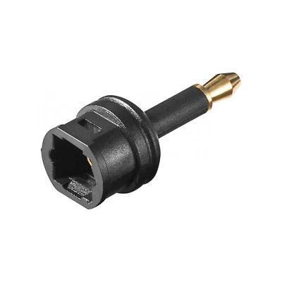 Audio Adapter Toslink Buchse Kupplung Female > 3,5 mm Optisch Klinke Stecker