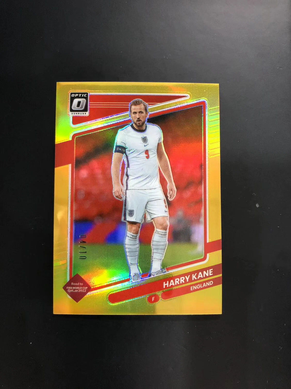 21-22 Panini Donruss Road To Qatar Optic Harry Kane 04/10 England Bayern Goat