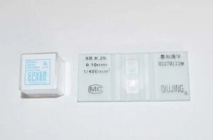 2Pcs Lmproved Hemocytometer Cell Counting Recorder & 200pcs 20x20mm Coverslip - Picture 1 of 3