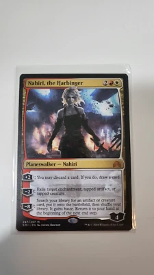 MTG Nahiri, the Harbinger NM C2020 Mythic Planeswalker Card Draw Removal Tutor - Image 1 of 2
