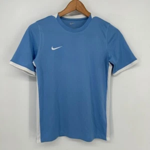 Nike Soccer Jersey Boys Large Blue Dri-Fit Challenge Athletic Short Sleeve - Picture 1 of 7