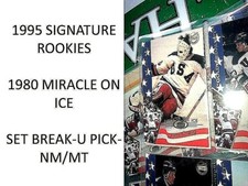 1995 SIGNATURE ROOKIES USA 1980 OLYMPIC MIRACLE ON ICE NM/MT RC SET BREAK-U PICK