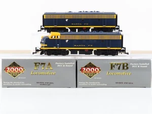 HO Scale Proto 2000 920-40576 ATSF Santa Fe EMD F7A/B Diesel Set w/ DCC & Sound - Picture 1 of 21