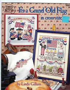 American School of Needlework-It's a Grand Old Flag 3557-cross stitch leaflet - Picture 1 of 1