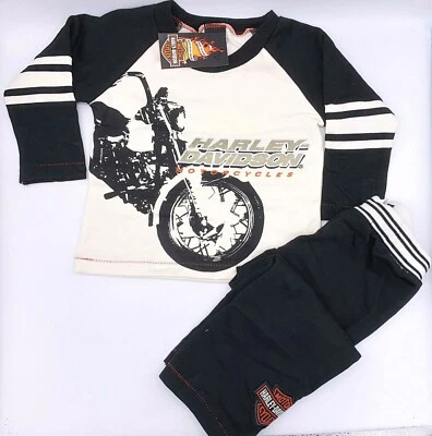 Harley Davidson® Motorcycle Toddler Boys Outfit 2 Piece Set Shirt & Pants - Image 1 of 4