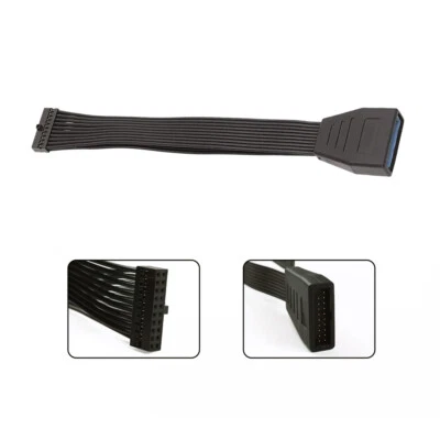 1x USB 3.0 19/20 Pin Internal Extension Header Adapter Cable for PC Motherboard - Image 1 of 4
