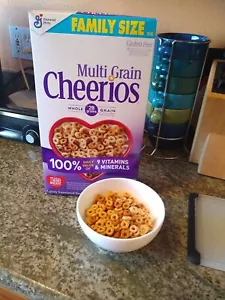 Multi Grain Cheerios Heart Healthy Cereal Breakfast Gluten-free 1 4 Pack 18-20Oz - Picture 1 of 13
