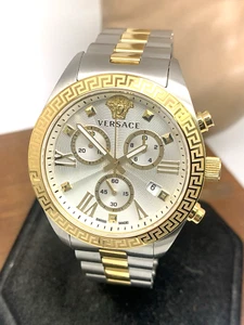 Versace Womens Watch VEOX00822 Swiss Quartz Chronograph Two Tone Stainless Steel - Picture 1 of 13