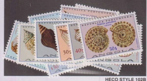 E3553: Angola #573-592 Mint, OG, NH, Seashells; CV $25 - Picture 1 of 1