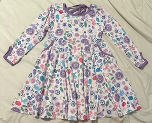 NWT Tickled Pink Easter Dress Bunnies and Eggs Girls Size 7/8 - Picture 1 of 3