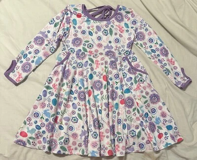 NWT Tickled Pink Easter Dress Bunnies and Eggs Girls Size 7/8 - Image 1 of 3