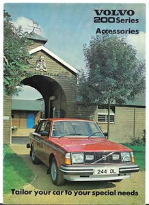 Volvo 200-Series Accessories 1980 UK Market Sales Brochure 244 245 264 265 - Picture 1 of 2