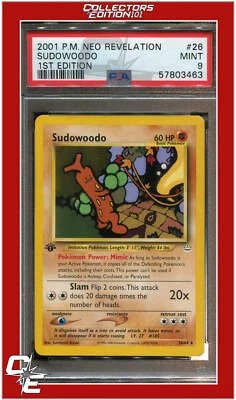Neo Revelation 26 Sudowoodo 1st Edition PSA 9 - Image 1 of 2