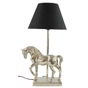Tischlampe Pferd Tischleuchte Schirm Lampe Design-Leuchte - Picture 1 of 2
