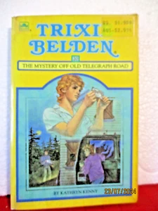 TRIXIE BELDEN #20 Mystery Off Old Telegraph Road PB 1985 SQUARE EDITION Kenny - Picture 1 of 6