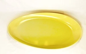 G.E.T. OP-1690 Heavy-Duty Shatterproof Oval Melamine Serving Platter 16” Yellow - Picture 1 of 5