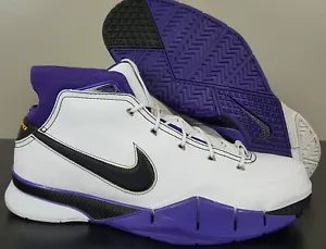 NIKE KOBE 1 PROTRO 81 PUNTOS LAKERS BLANCO PÚRPURA NEGRO RARO AQ2728-105 (TALLA 15) - Imagen 1 de 14