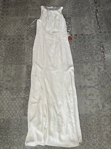 Ieena For Mac Duggal White Dress Size 6 - Picture 1 of 4