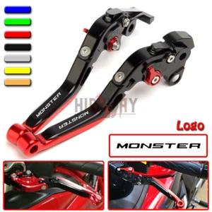 Palanca de embrague de freno plegable ajustable para Ducati 821 MONSTER/Oscuro/Rayas 14-17 - Imagen 1 de 12
