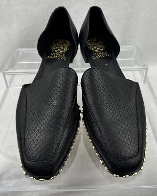 Sapato sem salto Vince Camuto feminino Rendolen pele de cobra d’Orsay tamanho 6,5M - Imagem 1 de 4