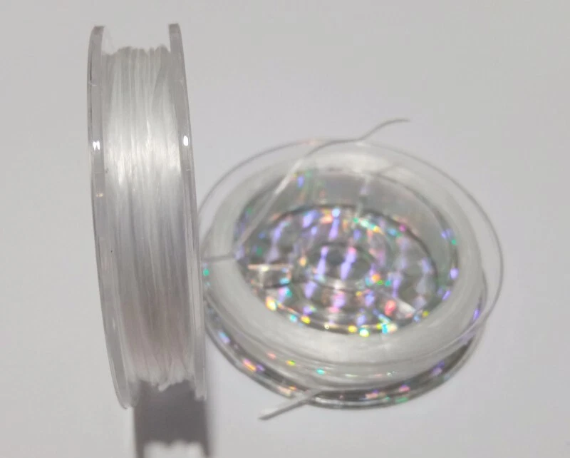 10mt/rotolo di filo in silicone elastico piatto 0,8mm trasparente x bracciale - Immagine 1 di 1