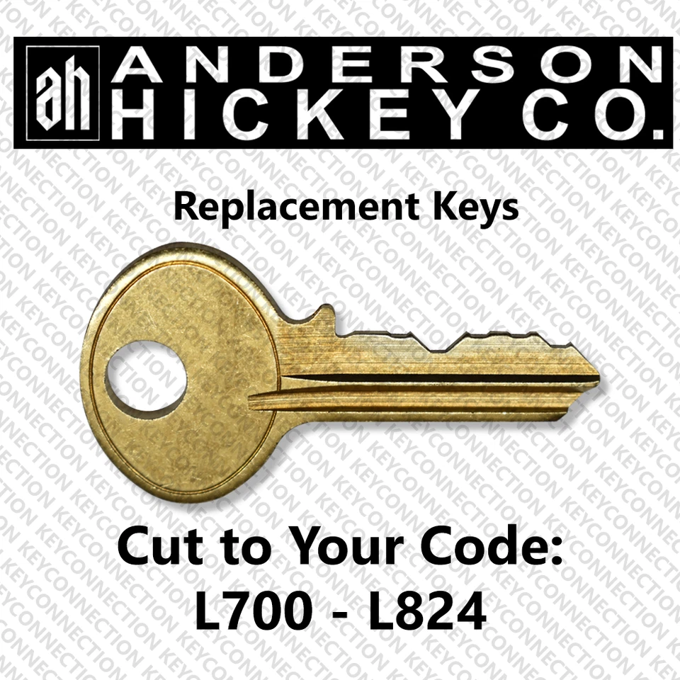 Anderson Hickey File Cabinet Key Cut to Your Code L700 - L824