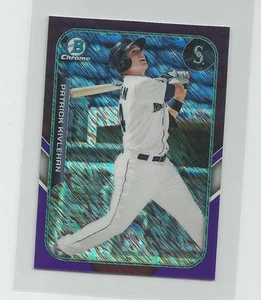 2015 Bowman Chrome PATRICK KIVLEHAN Farm's Finest Purple Shimmer 014/250 - Foto 1 di 1