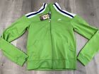 Vintage Nike Track Jacket Green Women’s Small S 90's Full Zip Big Logo Retro