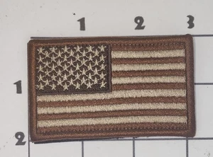 Cinnamon USA Flag Patch Morale Hook & Loop Embroidered Uniform - Picture 1 of 1