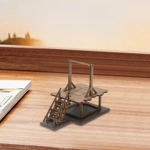 1/72 Gallows Building Model Kit Paintable Wood Easy Assembly Micro Landscape - Picture 1 of 7