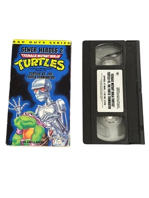 Teenage Mutant Ninja Turtles VHS 1992 Sewer Heroes 2 Turtles Vs The Terminator - Image 1 of 2