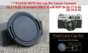 Camera Lens front cap cover for Canon Canonet Ql 17 QL17 QL 19 QL19 Camera - Picture 1 of 4