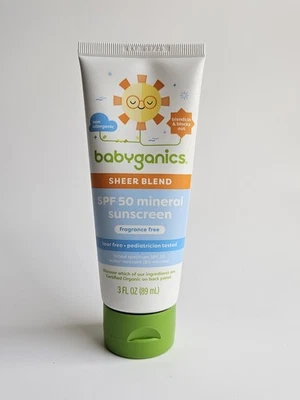 Babyganics минеральный солнцезащитный крем прозрачная смесь SPF 50 3 унц.  - Изображение 1 из 3