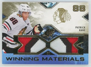 Parche de materiales ganadores 2021-22 Upper Deck SPx Patrick Kane WM-PK 4/5 - Imagen 1 de 3