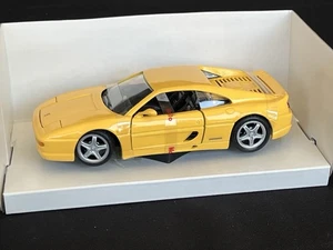 Maisto 1:24 Yellow Ferrari F355 Berlinetta Diecast Model With Movable Parts - Picture 1 of 3