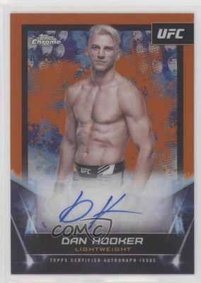 2024 Topps Chrome UFC Signatures Orange Refractor /25 Dan Hooker #FNA-DHO Auto - Image 1 of 2