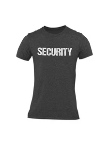 Camiseta de seguridad para hombre (diseño en dificultades, carbón vegetal y blanco) - Imagen 1 de 2