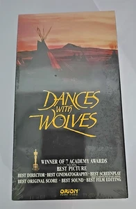 Dances with Wolves VHS Kevin Costner, New Factory  Sealed 1990 181 Minutes - Picture 1 of 5